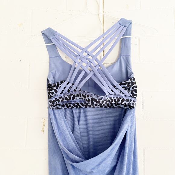 LULULEMON Free to Be Wild Sports Bra Tank Heathered Lullaby 4 - Picture 7 of 11